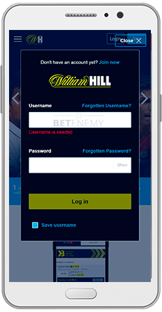 William Hill Mobile Casino Login